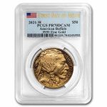 2021-W 1 oz Proof Gold Buffalo PR-70 PCGS (FDI)