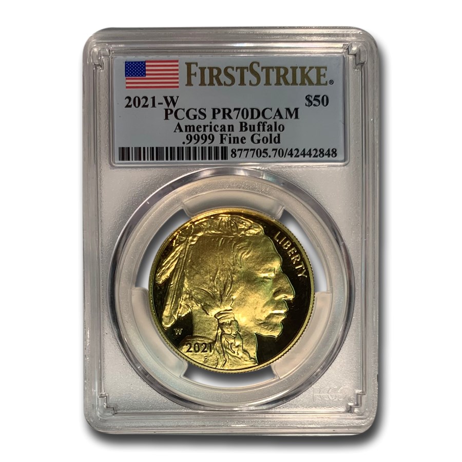 2021-W 1 oz Proof Gold Buffalo PR-70 PCGS (FS)