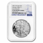 2021-W American Silver Eagle (Type 1) PF-69 NGC (Early Releases)