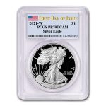 2021-W American Silver Eagle (Type 1) PR-70 PCGS (FDI)