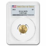 2022 1/10 oz American Gold Eagle MS-70 PCGS (First Day of Issue)