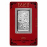 2022 1 oz Platinum Bar - PAMP Suisse (Year of the Tiger)