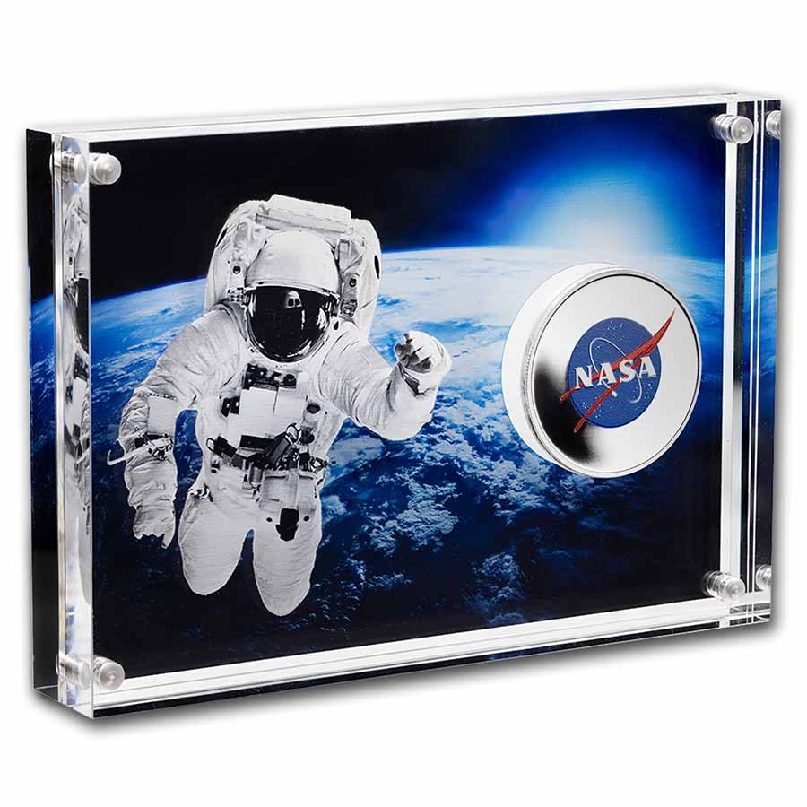2022 1 oz Silver NASA Meatball Logo Proof (w/Case & COA)