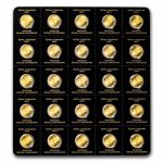 2022 25x 1 gram Gold Maple Leafs Maplegram25™ (In Assay Sleeve)