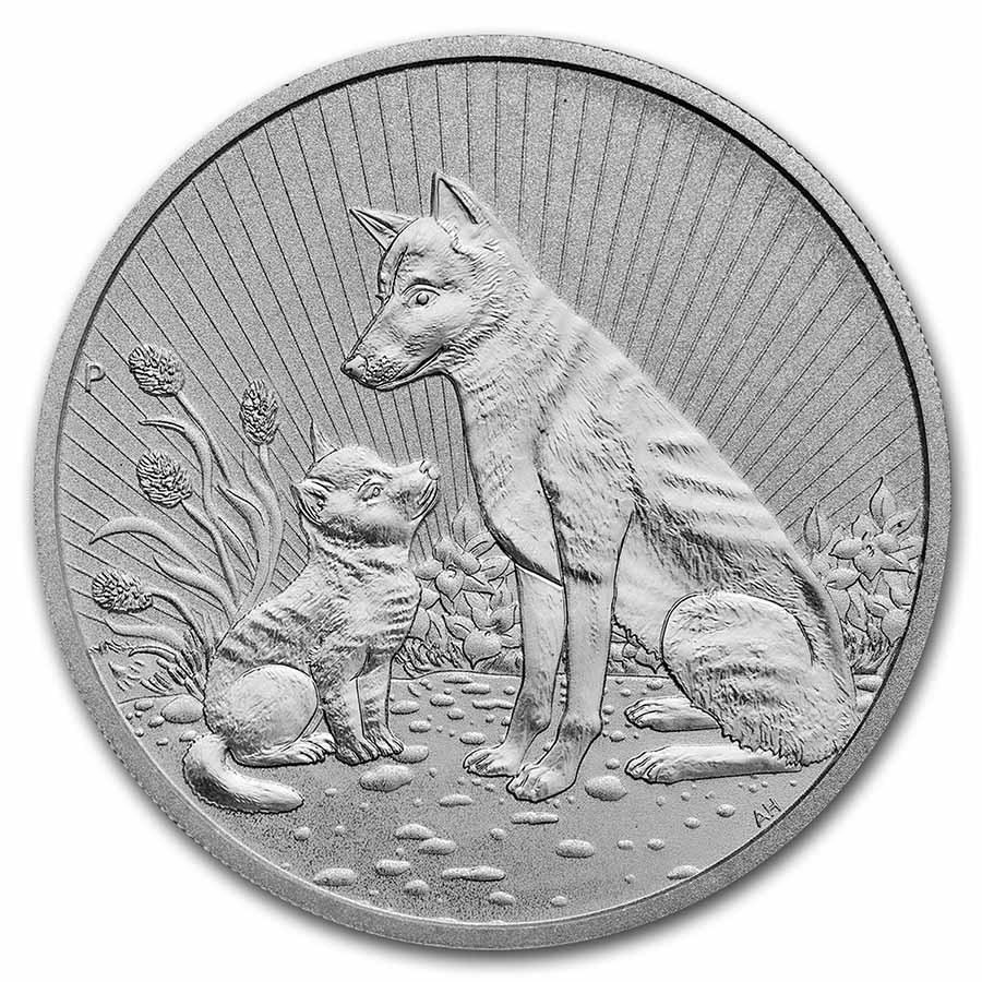 2022 AUS 2 oz Silver Dingo The Next Generation BU (Piedfort)