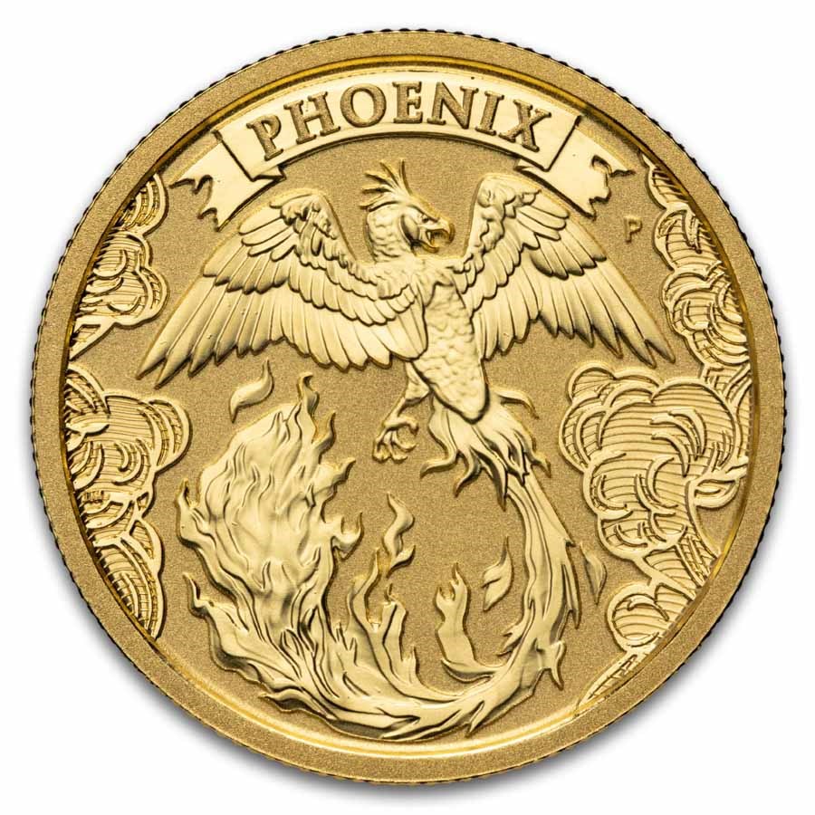 2022 Australia 1/4 oz Gold Phoenix BU