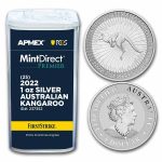 2022 Australia 1 oz Silver Kangaroo (MD® Premier +PCGS FS Tube)