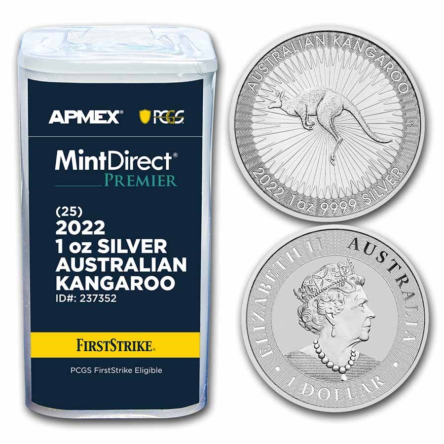 2022 Australia 1 oz Silver Kangaroo (MD® Premier +PCGS FS Tube)