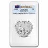 2022 Australia 2 oz Silver Lunar Tiger MS 70 (First Strike)