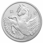 2022 BVI 1 oz Silver 5th Ann. Pegasus BU w/ Privy
