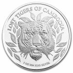 2022 Cambodia 1 oz Silver Lost Tigers BU
