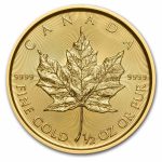 2022 Canada 1/2 oz Gold Maple Leaf BU
