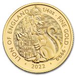 2022 GB 1/4 oz Gold Royal Tudor Beast The Lion of England