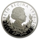 2022 Great Britain 5oz Silver £10 Her Majesty Queen Elizabeth Prf