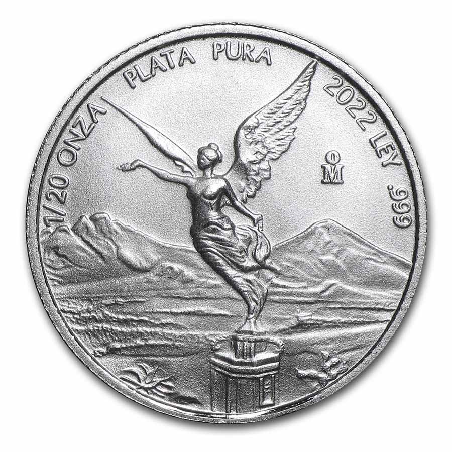2022 Mexico 1/20 oz Silver Libertad BU