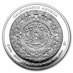2022 Mexico 1 kilo Silver Aztec Calendar (w/Box & COA)