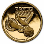 2022 Niue 1/4 oz Proof Gold Harry Potter: The Golden Snitch