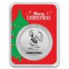 2022 Niue 1 oz Silver $2 Donald Duck Christmas in Holiday TEP