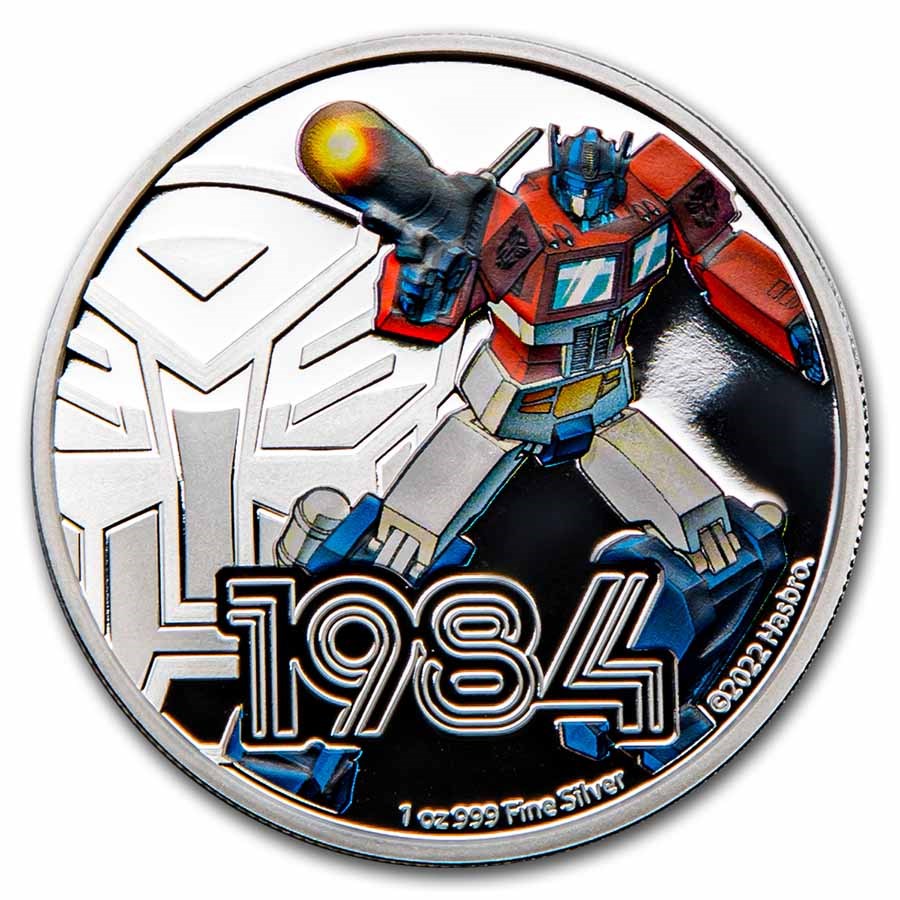 2022 Niue 1 oz Silver $2 Transformers Series: Optimus Prime