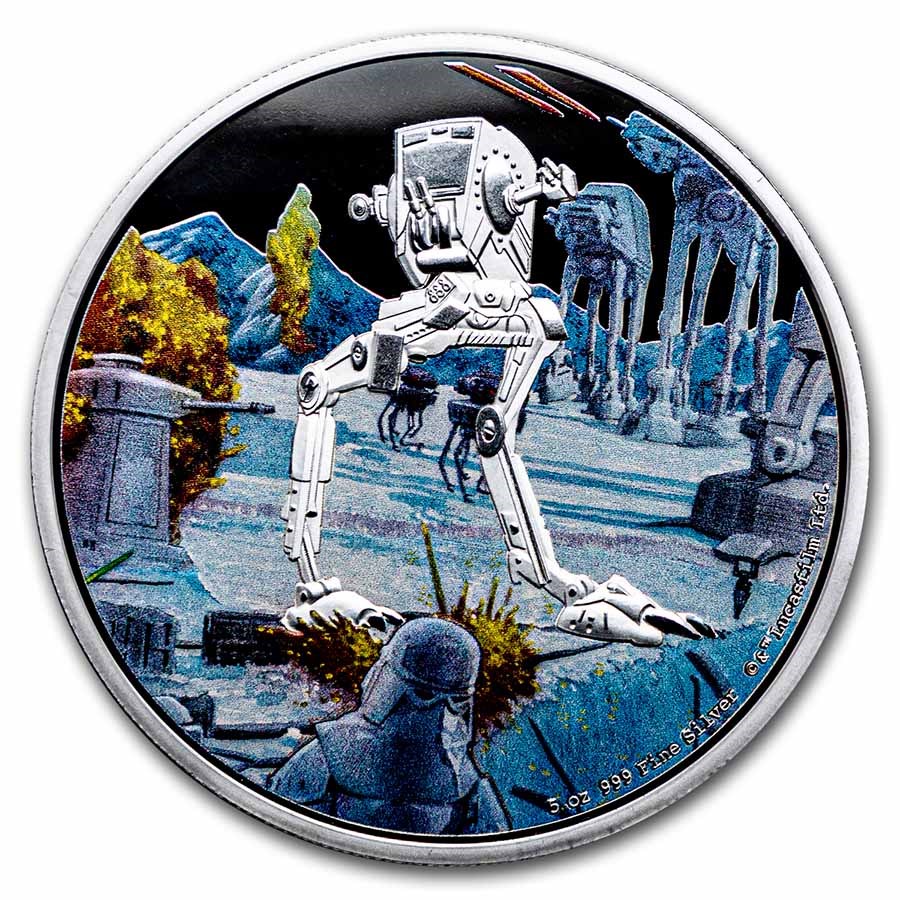 2022 Niue 5 oz Silver Star Wars AT-ST Walker (Box & COA)