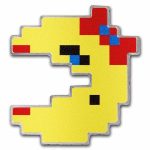 2022 Niue Colorized 1 oz Silver $2 Ms.PAC-MAN™ Shaped Coin