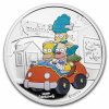 2022-P TUV 1 oz Silver Colorized Simpsons: Krustylu Studios Proof