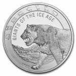 2022 Republic of Ghana 1 oz Silver Cave Lion BU
