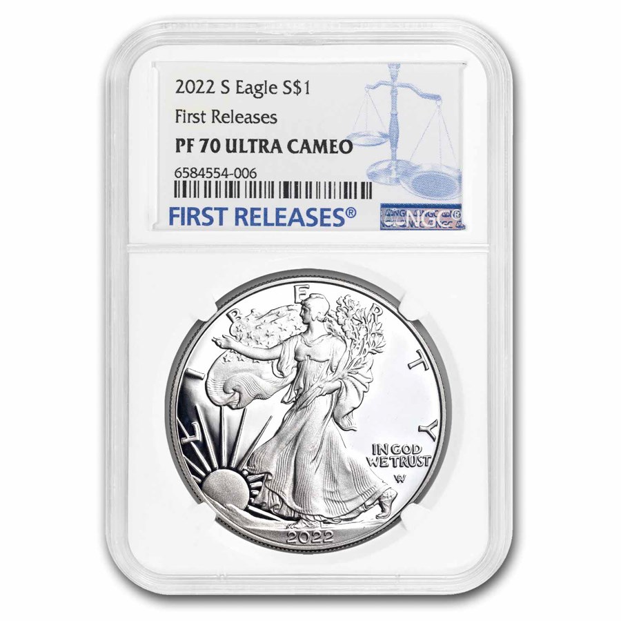 2022-S Proof Silver American Eagle PF-70 NGC (First Releases)