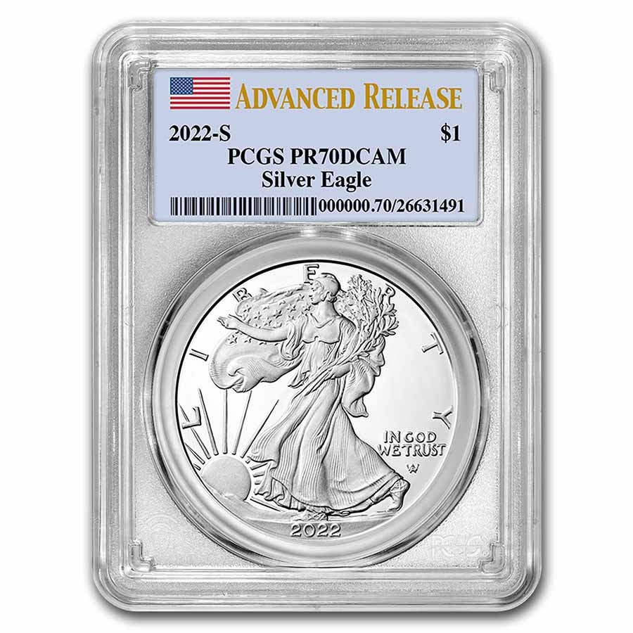 2022-S Proof Silver American Eagle PR-70 PCGS (Advanced Release)