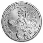 2022 St. Helena 1 oz Silver £1 Queen's Virtues Truth BU