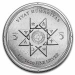 2022 Tokelau 1 oz Silver $5 Vivat Humanitas BU
