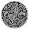 2022 Tuvalu 1 oz Silver Antiqued Gods of Olympus (Aphrodite)