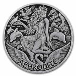2022 Tuvalu 1 oz Silver Antiqued Gods of Olympus (Aphrodite)