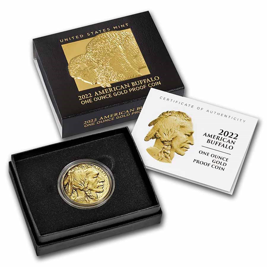 2022-W 1 oz Proof Gold Buffalo (w/Box & COA)