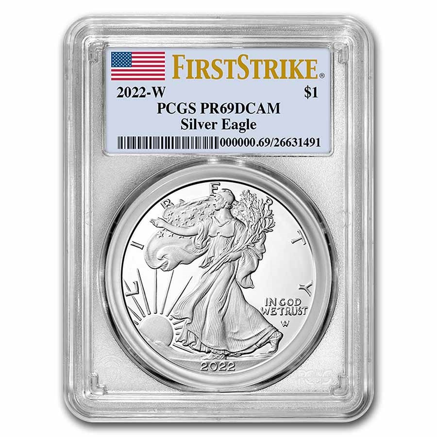 2022-W 1 oz Proof Silver Eagle PR-69 PCGS (FirstStrike®)