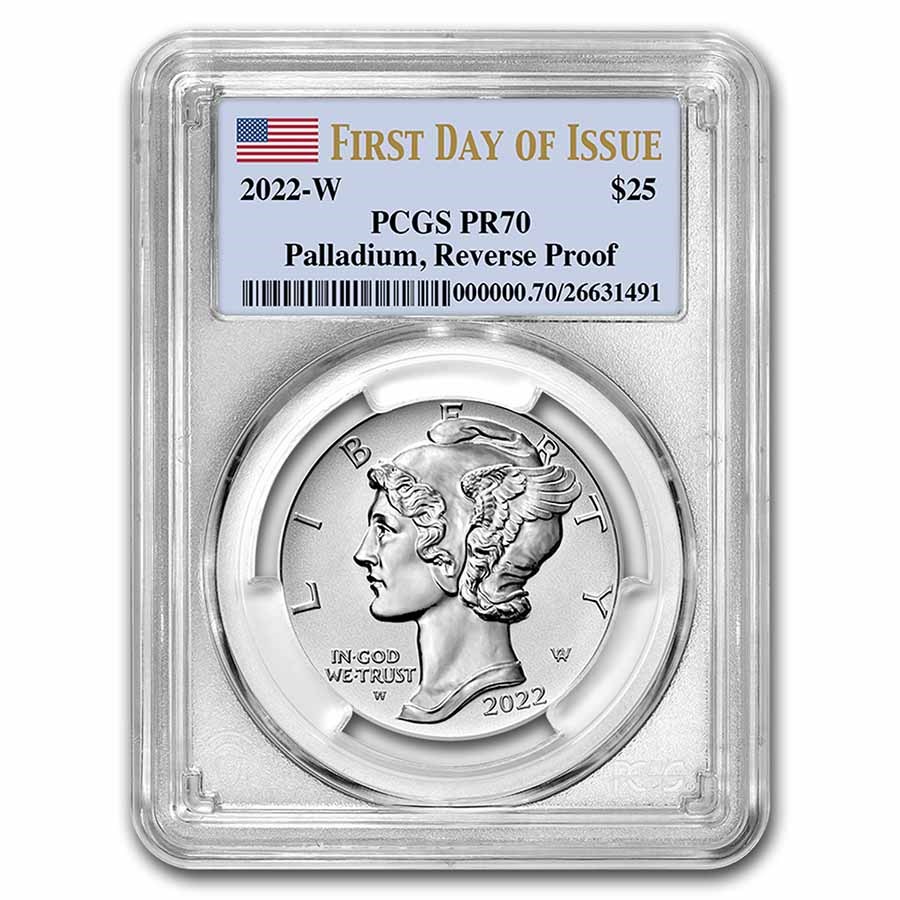 2022-W 1 oz Reverse Proof Palladium Eagle PR-70 PCGS (FDI)