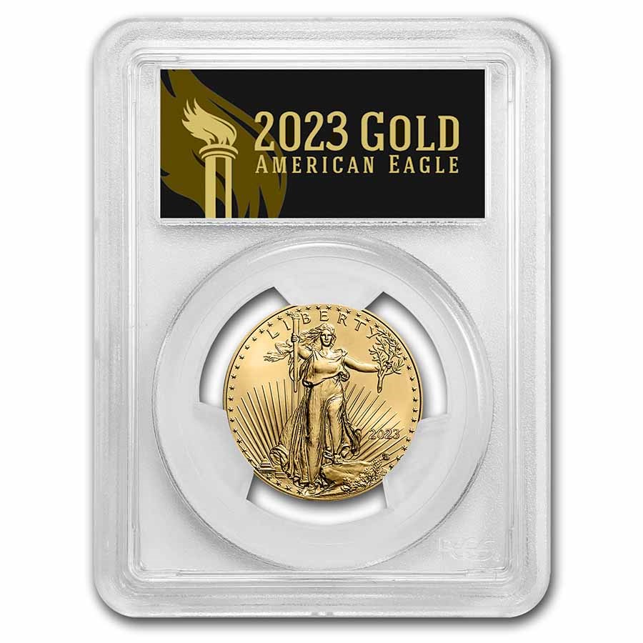2023 1/2 oz American Gold Eagle MS-70 PCGS (FDI, Black Label)