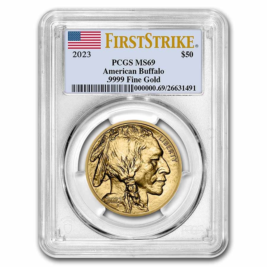 2023 1 oz Gold Buffalo MS-69 PCGS (FirstStrike®)