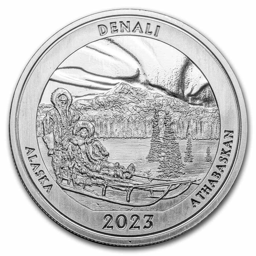 2023 1 oz Silver NATB Alaska Denali National Park (Box/COA)