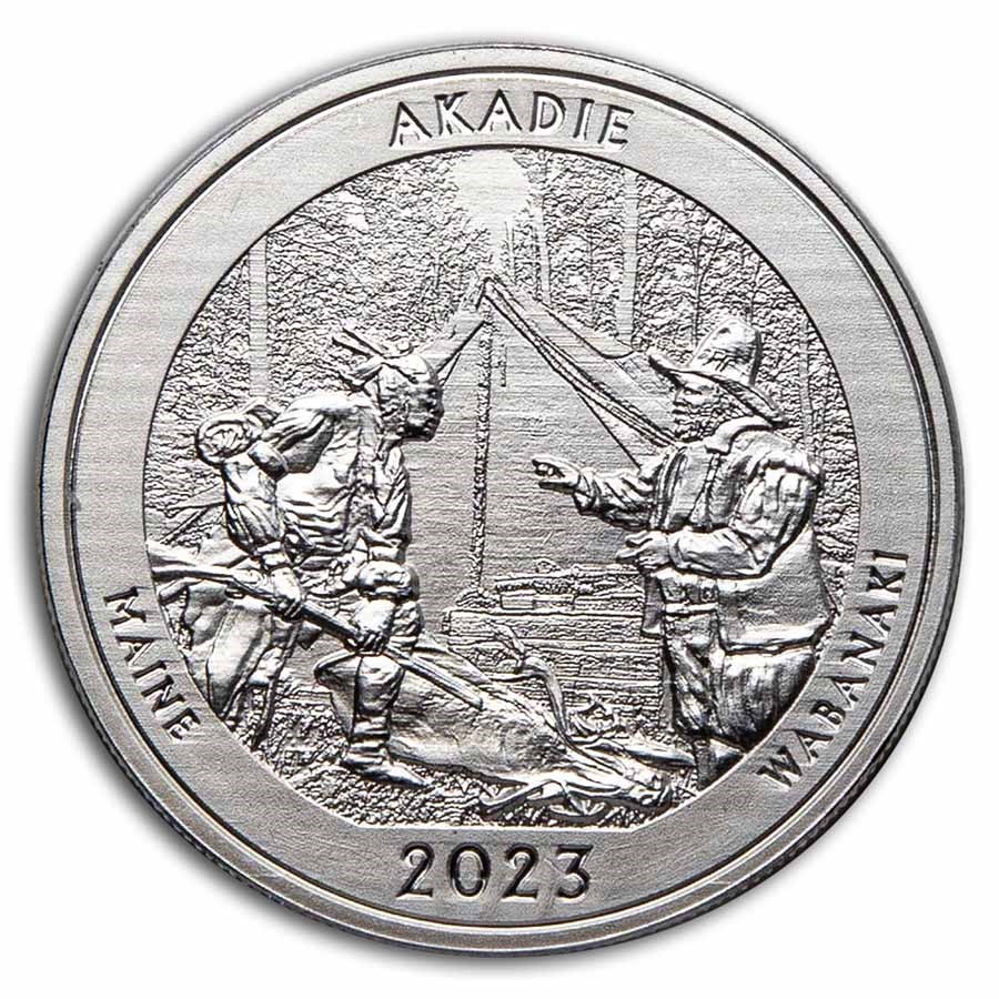 2023 1 oz Silver NATB Maine Acadia National Park