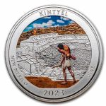 2023 1 oz Silver NATB New Mexico Chaco National Park (Colorized)