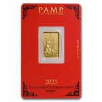 2023 5 gram Gold Bar - PAMP Suisse Year of the Rabbit (In Assay)