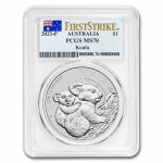 2023 Australia 1 oz Silver Koala PCGS MS-70 (First Strike)