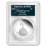 2023 Australia 1 oz Silver Swan PR-70 PCGS (FDI, Swan Label)