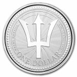 2023 Barbados 1 oz Silver Trident BU