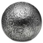2023 Barbados 3 oz Silver Moon Spherical Coin