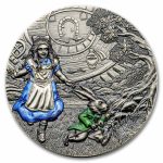 2023 Cook Islands 3 oz Silver Fairy Tales: Alice in Wonderland