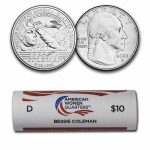 2023-D Bessie Coleman Women's Quarter 40-Coin BU Roll