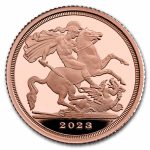 2023 GB The Coronation of His Majesty Gold 1/4 Sovereign Prf Coin