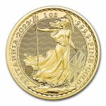 2023 Great Britain 1 oz Gold Britannia BU (Queen Elizabeth II)